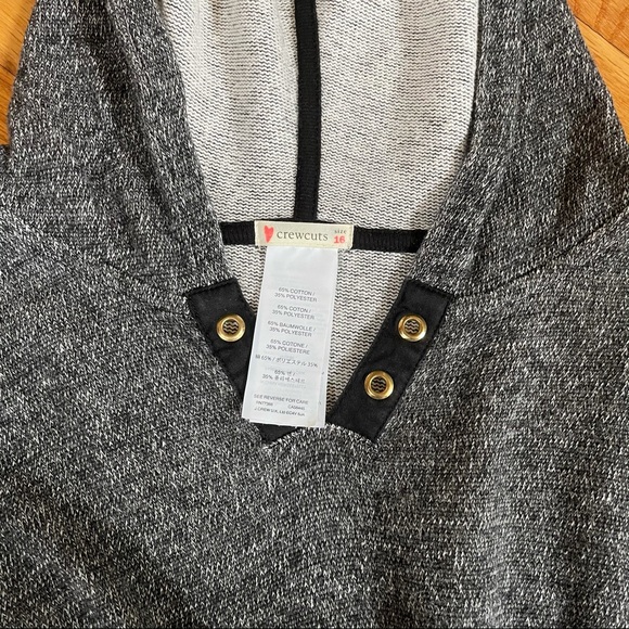 NWOT J. Crew Gray Pullover Hoodie - Picture 3 of 3